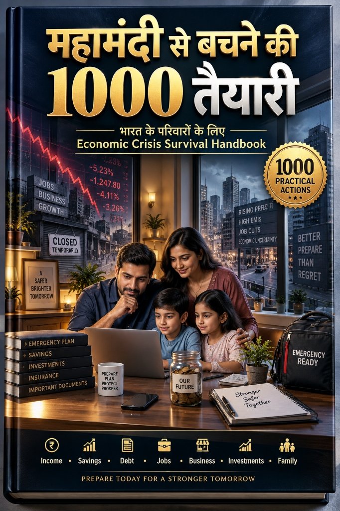 1000-Point Economic Crisis Survival Handbook - महामंदी से बचने की 1000 तैयारी
